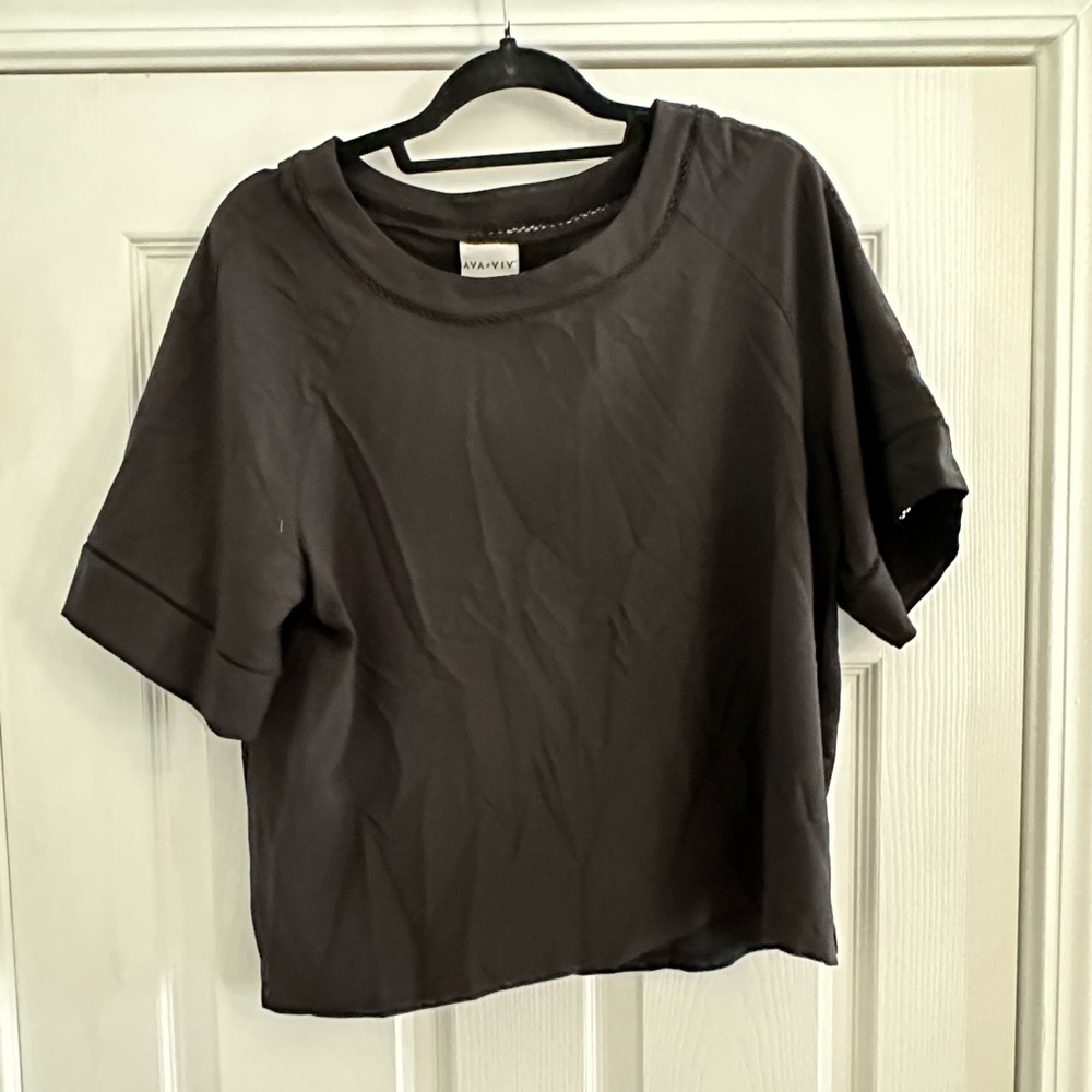 Black silky/Lycray blouse